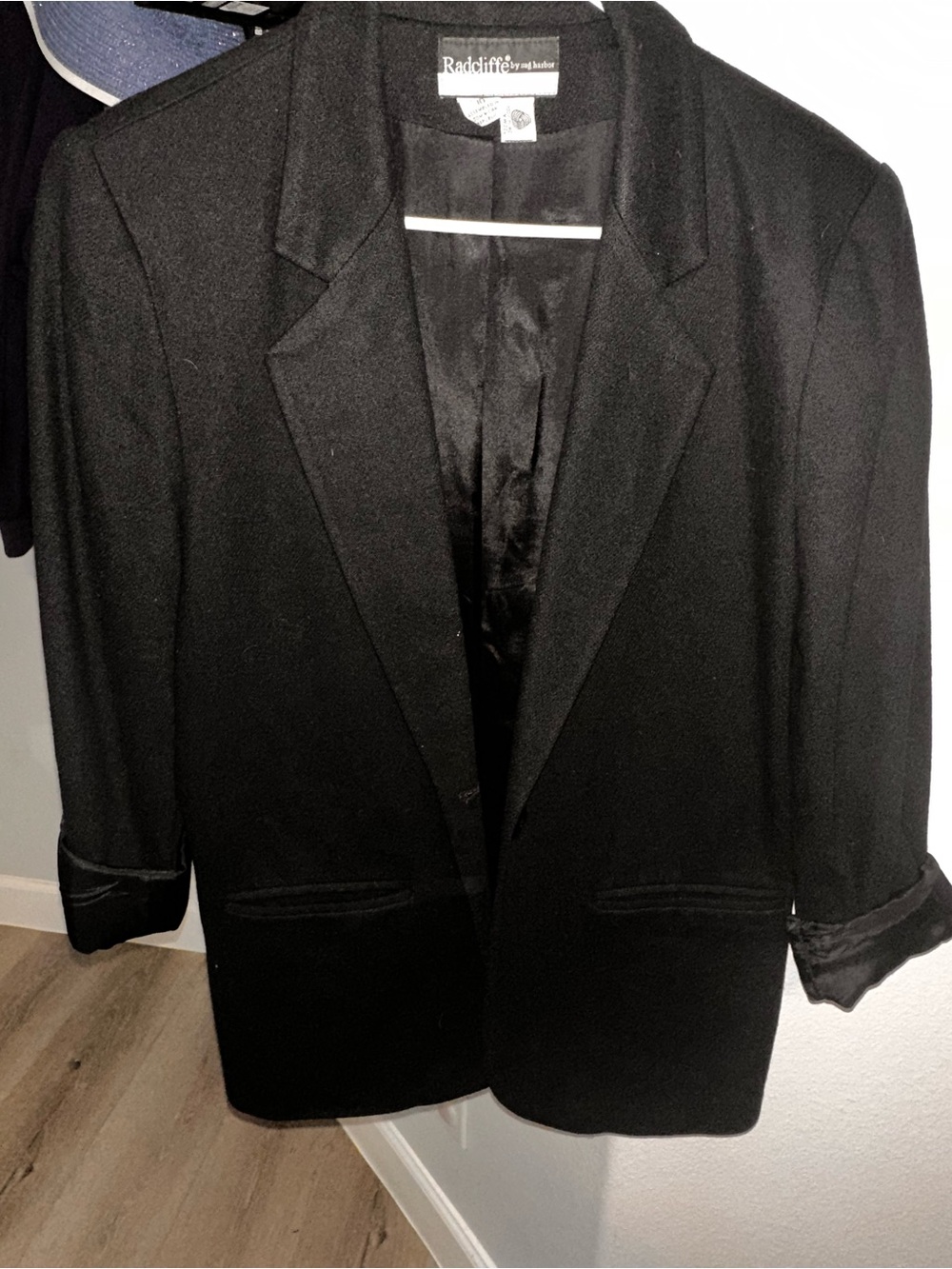 Radcliff Women’s Black Wool Blazer - Classic Tailored Suit Jacket